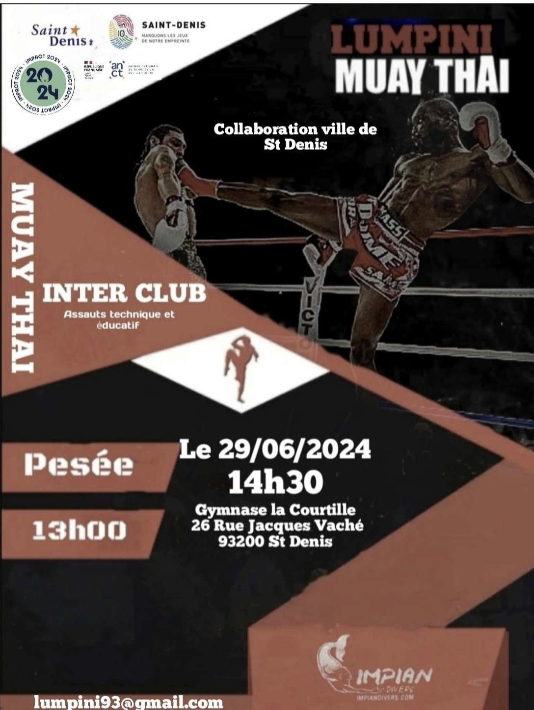 affiche interclub Lumpini